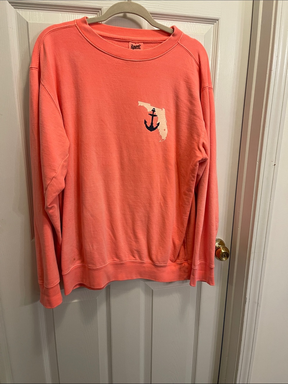 Roxy Coral Crewneck Sweatshirt with Anchor Graphic